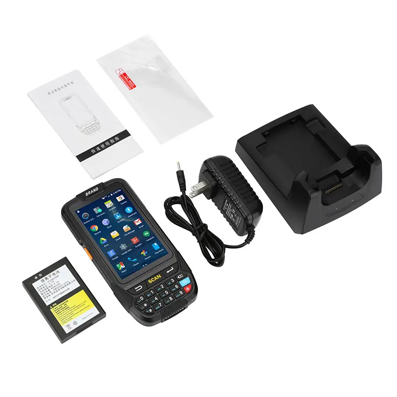 Android 7 0 портативный pos терминал с NFC UHF RFID считыватель памяти 4 дюймовый большой