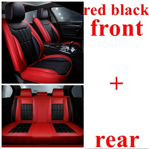 red black standard Чехол на сиденье автомобиля для Dodge Challenger Nitro Дротика Neon Journey Caravan Avenger caliber Ram Rampage Dacia logan, Duster Sandero - Название цвета: red black standard