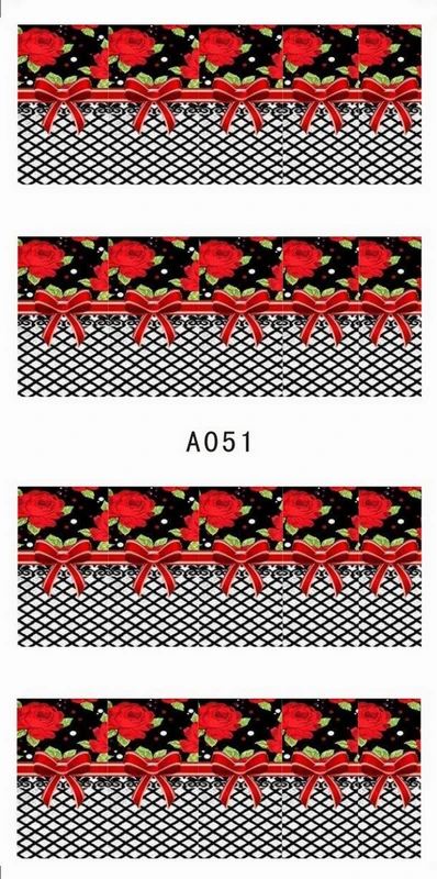 Переводные наклейки на ногти дизайн ногтей переводные с цветами COCKSCOMB MORNING glavy