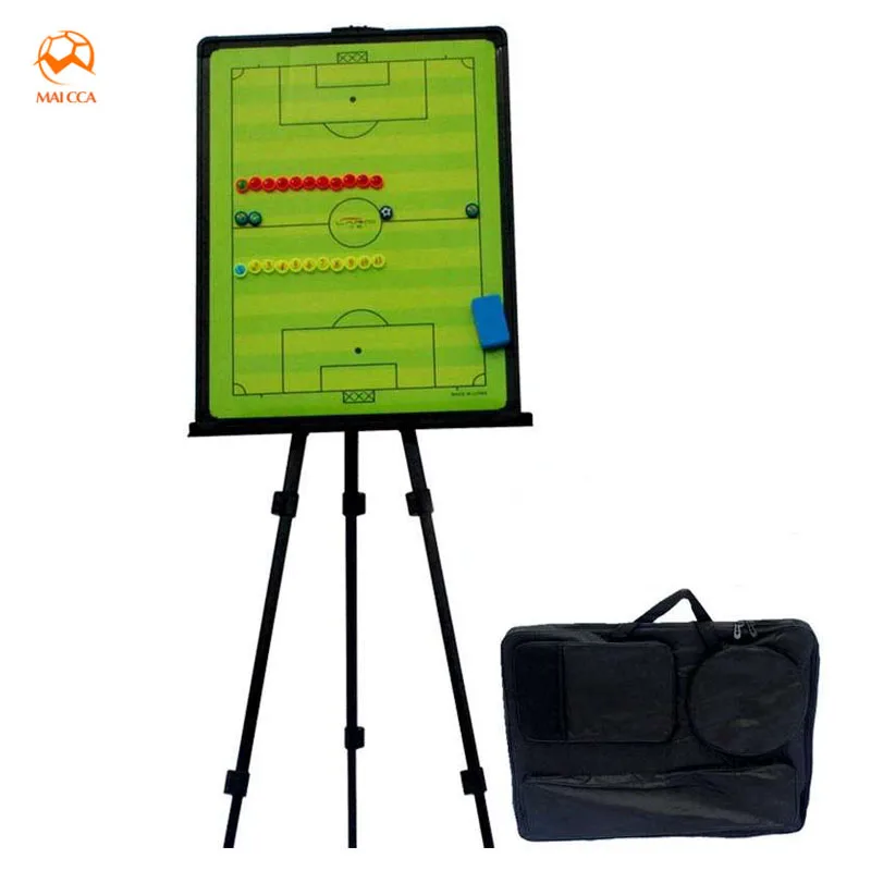 MAICCA Football Tactical Board with holder carry bag Professional Sports coaching board great big Soccer coach plate 46*61.5cm