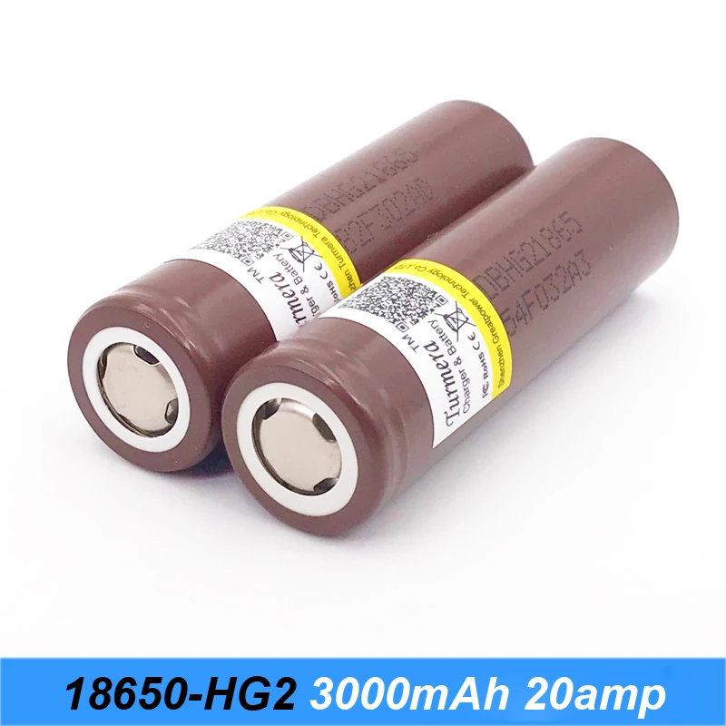HG2 18650 3000 мАч перезаряжаемый аккумулятор для электронных сигарет высокой