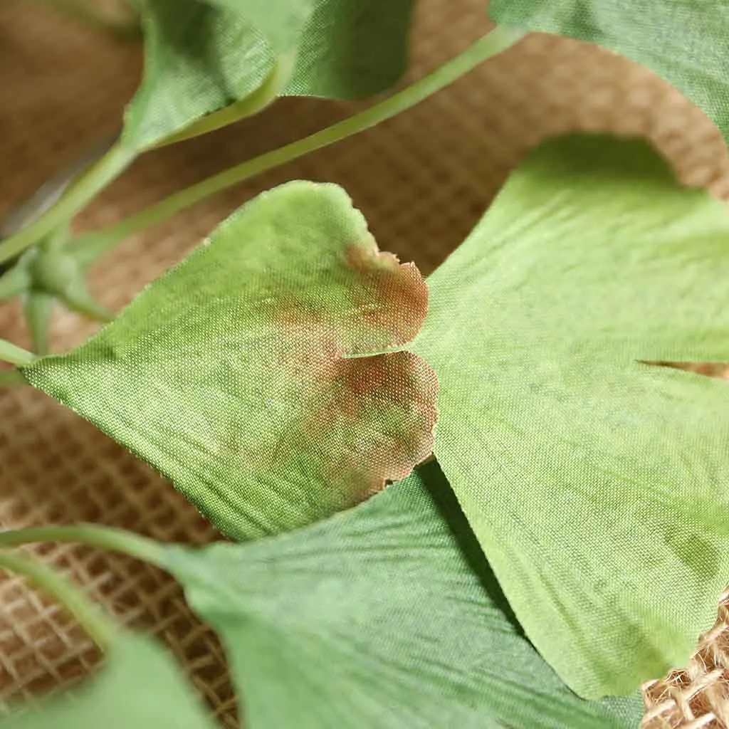 Искусственные цветы гинкго домашние декоративные растения шелковые