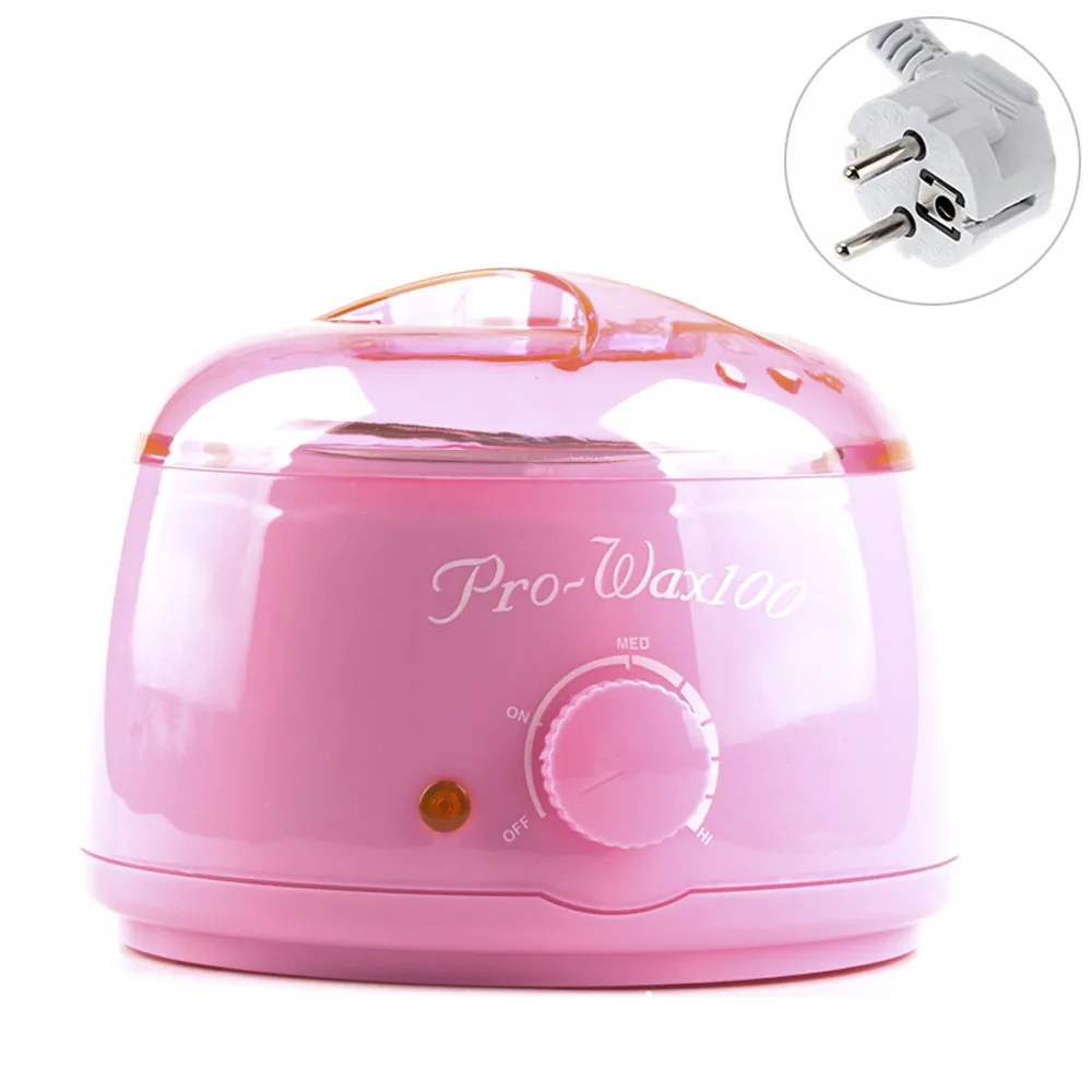 W1 pink EU plug Нагреватель воска Calentador Parafina машина для удаления волос Chauffe Cire Professional ручной эпилятор для воска парафин эпиляция воском Cire - Цвет: W1 pink EU plug