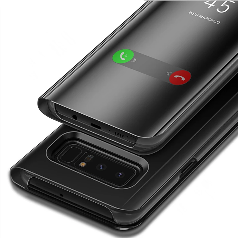 Зеркальный Чехол книжка для Samsung Galaxy S10 S9 S8 Plus S7 Edge Note 10 9 8 5 A5 A7 A8 A9 J5 J7|mirror case|case for
