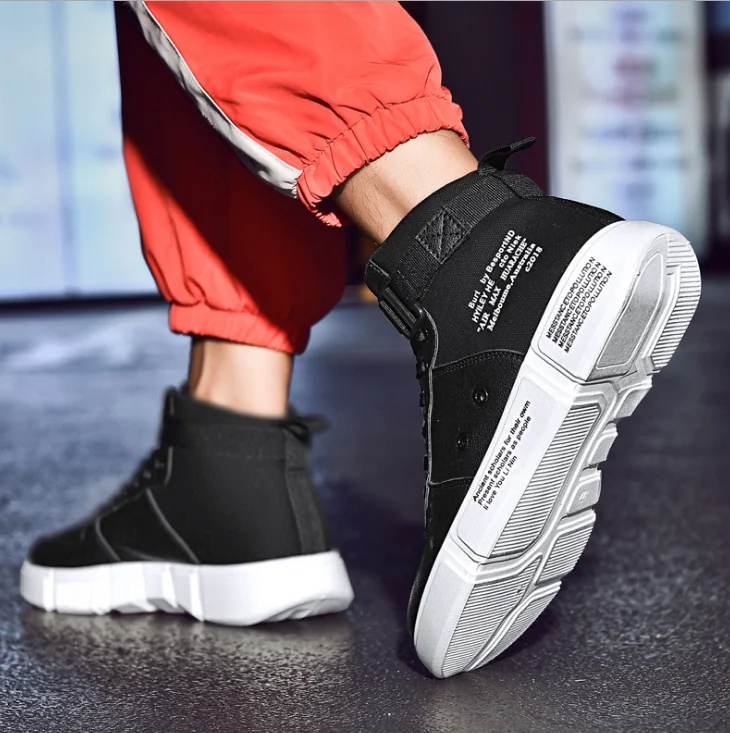 XEK Mens Casual Shoes Autumn Breathable Light Sneakers Footwear Fashion 2018 ins high top shoes men comfortable ZLL463 |