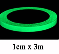 10mmx3m 3 м светящаяся самоклеящаяся лента, наклейка, Фотолюминесцентная светится в темноте, сделай сам, стена, флуоресцентная, безопасная, аварийная, лестничная линия - Цвет: 10mmx3m