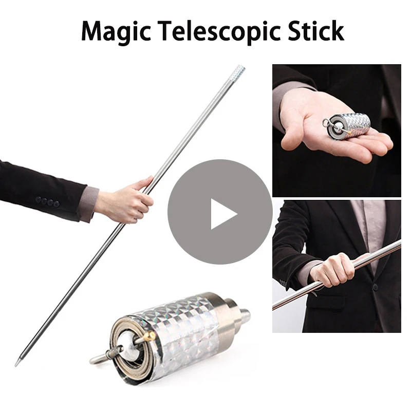 110cm/150cm Portable Telescopic Rod Martial Arts Metal Magic Pocket Outdoor Car Anti-wolf Steel Wand Elastic Stick