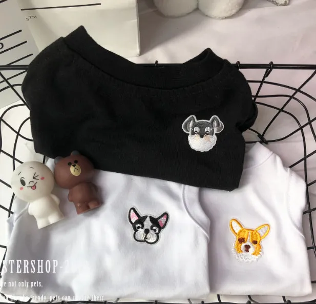Бесплатная доставка Новый стиль собака щенок летняя одежда футболка Летняя