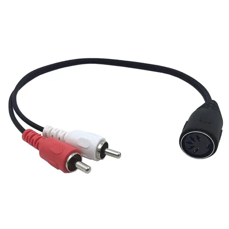 5 Pin Din Female to 2 RCA Male профессиональный аудио кабель для Naim Quad. Стерео систем (1