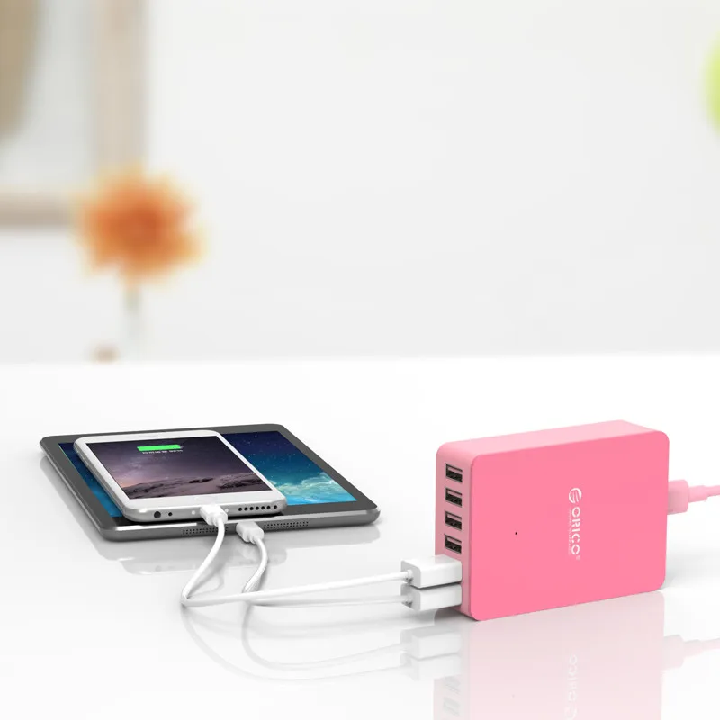 ORICO 50 Вт/10 А 6 портов настольный USB супер зарядное устройство Порт питания настольная зарядная станция для iPhone/iPad/samsung Nexus htc sony