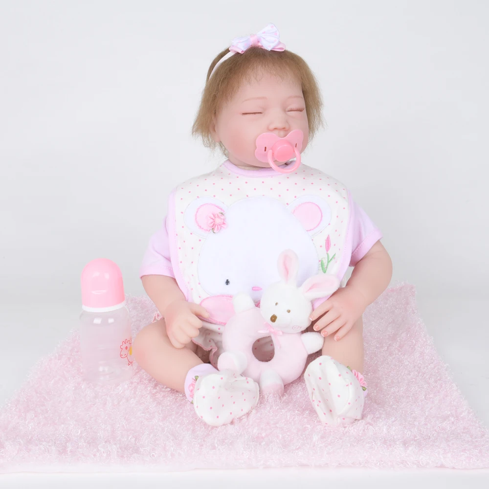 Детская Реалистичная кукла младенец силиконовая реборн для девочек подарок