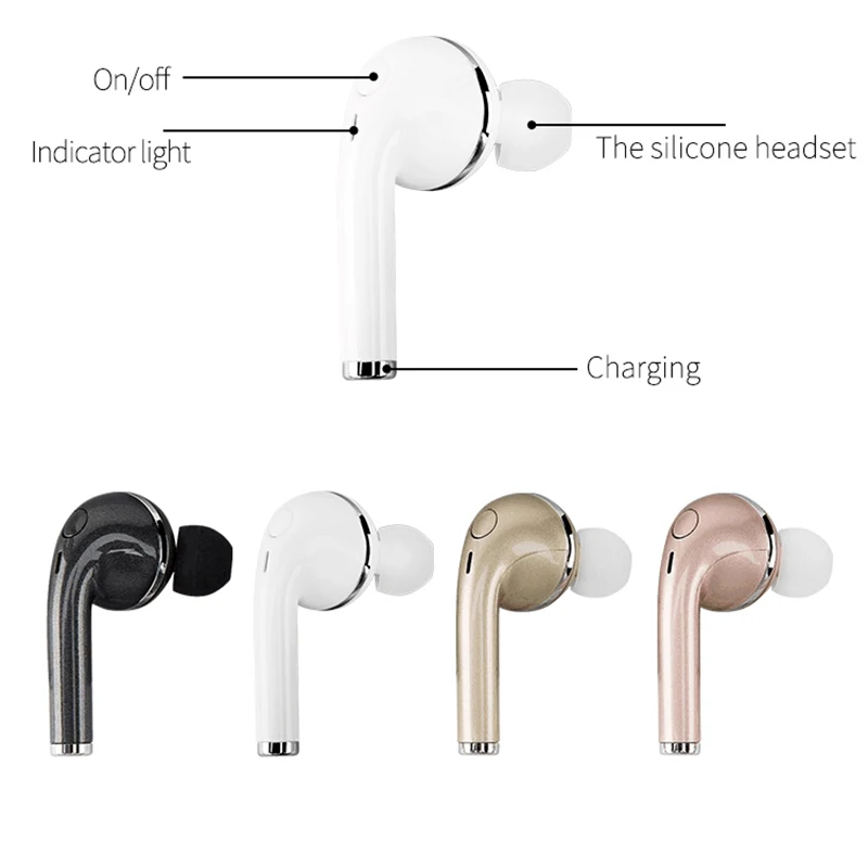 V1 Bluetooth Беспроводной наушники с микрофоном Универсальный мини-гарнитуры Музыка