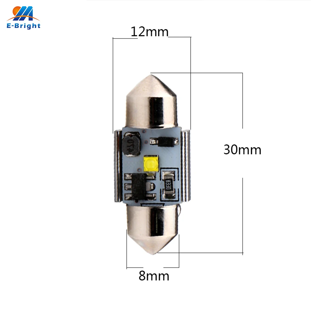 1Piece 31MM Festoon Canbus 7W 1 LED Error Free Can-bus led light C5W Auto Lamps 12V DC 6000k Reading Lights Led Bulb | Автомобили и