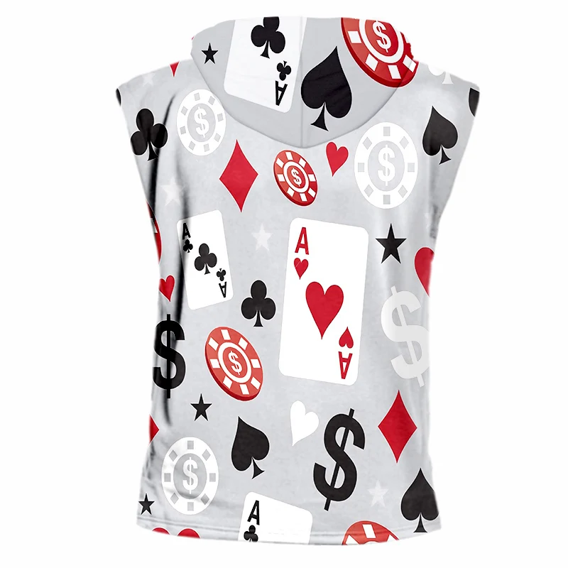 OGKB Новое поступление Женская/мужская майка с забавным принтом для покерных игр 3d