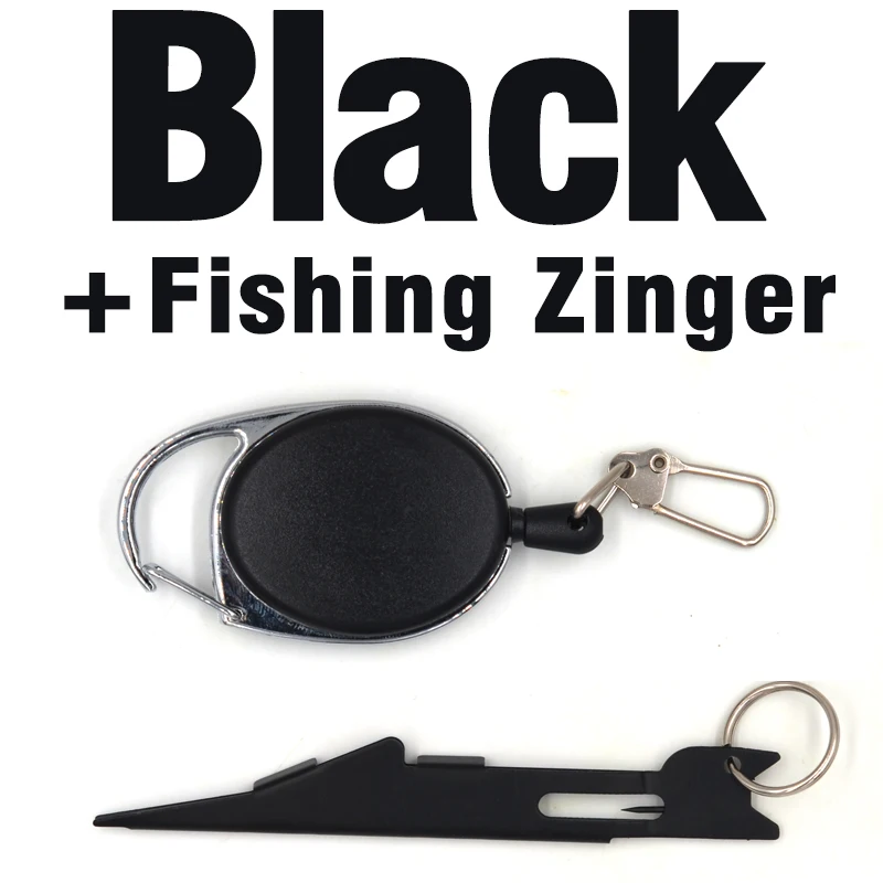 MNFT Fly Fishing быстрый инструмент связывания узлов и инструмент для очистки с круглой головкой 2 в 1 Летающий рыболовный снасти с втягивающим Zinger - Цвет: Black Fishing Zinger