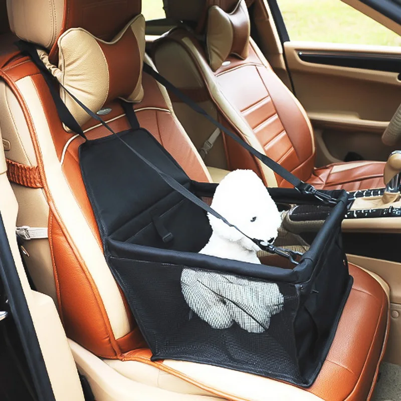 Pet Dog Carrier Car Seat Pad Waterproof Bag Travel Accessories Basket Products Safe Carry House Cat Puppy | Автомобили и