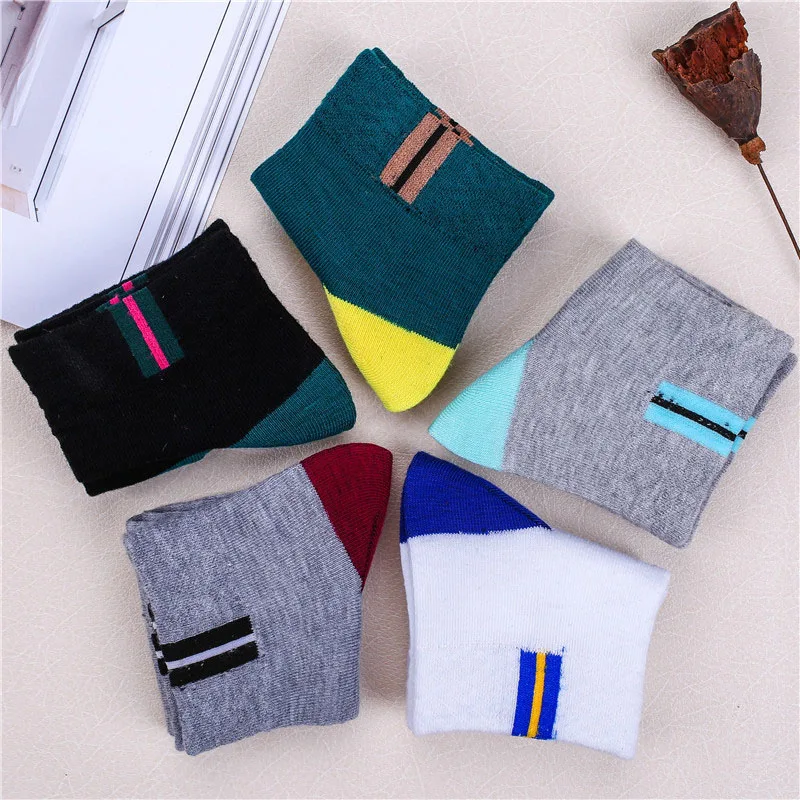 

5 Pairs Men Calssic Fashion Casual Short Socks Meias Spring Autumn High Quality Deodorant Calcetine Sock Cotton Male Meias Socks