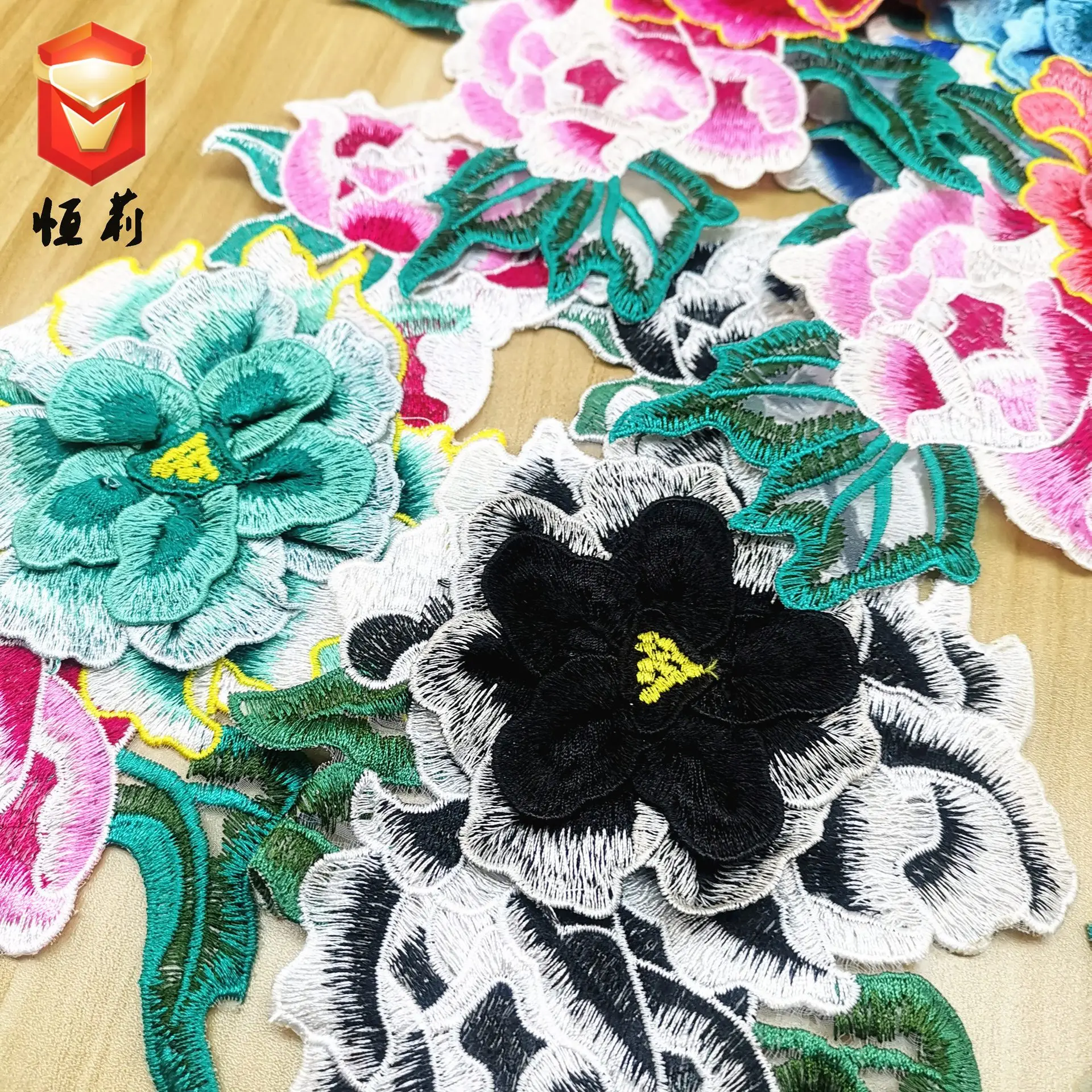 2019 Новая мода DIY аппликация Водорастворимая Вышивка костюм украшение объемные