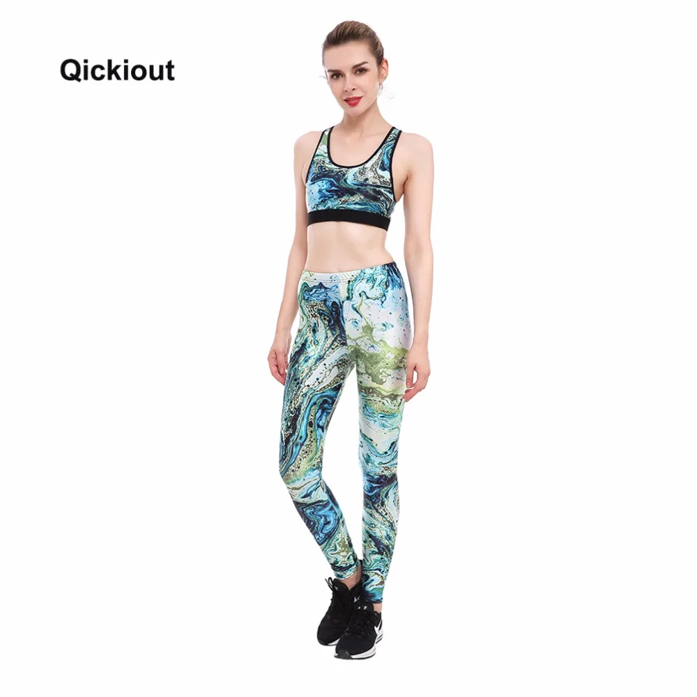 Женский спортивный костюм Qickitout топ на бретельках леггинсы 2 шт.|pants set|set fashionwomen piece