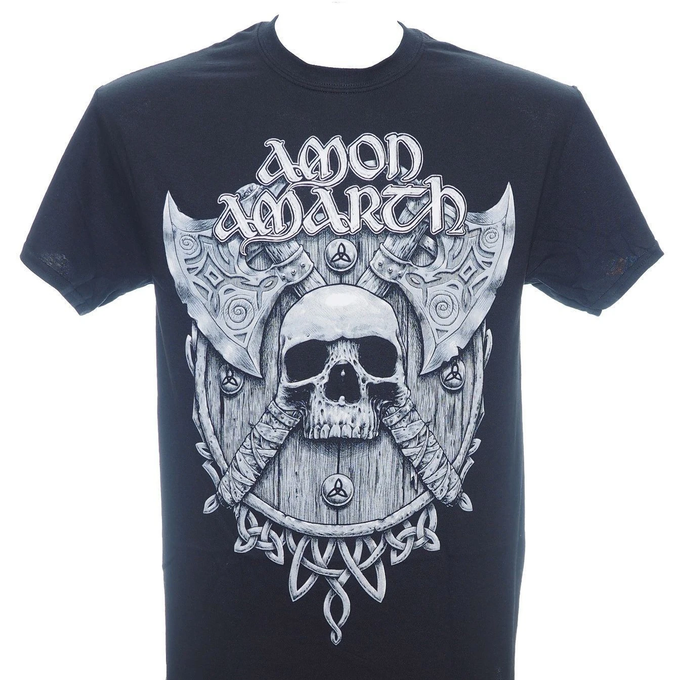 Мужские Формальные Рубашки с коротким рукавом Amon Amarth серая футболка черепом и