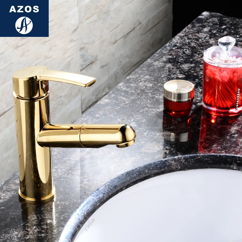 Выдвижной Смеситель Azos мягкая раковина латунь хромированный для прачечной