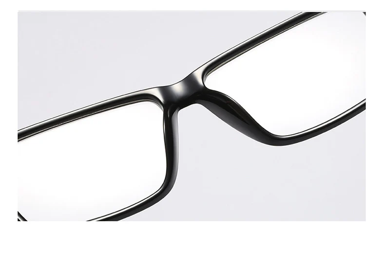 High Quality Matte Frame Men's Business Reading Glasses TR90 Thin Optics Computer Diopter Glasses Retro Square Eyeglasses Unisex