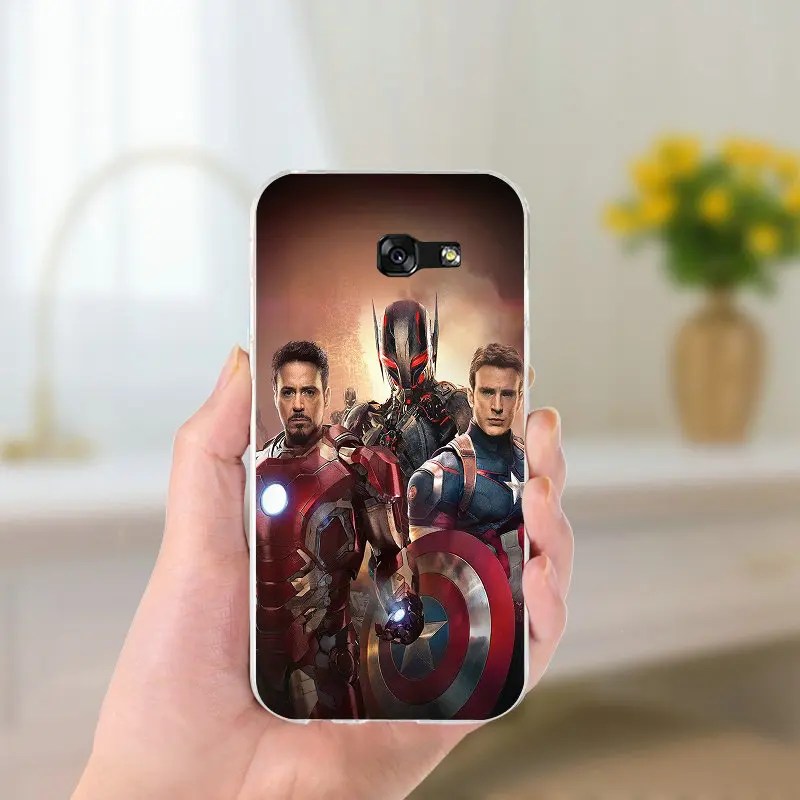 Марвел Супергерои Мстители Мягкий ТПУ чехол для телефона samsung Galaxy Note 2 3 4 5 8 S2 S3 S4 S5
