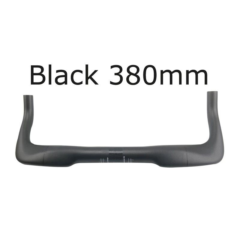Black 380mm RXL SL велосипед рупор 31,8 мм аэрокарбонат руль для триатлона 380/400/420/440/460 мм UD матовый красный/черный Велоспорт Отдых TT штанга - Цвет: Black 380mm