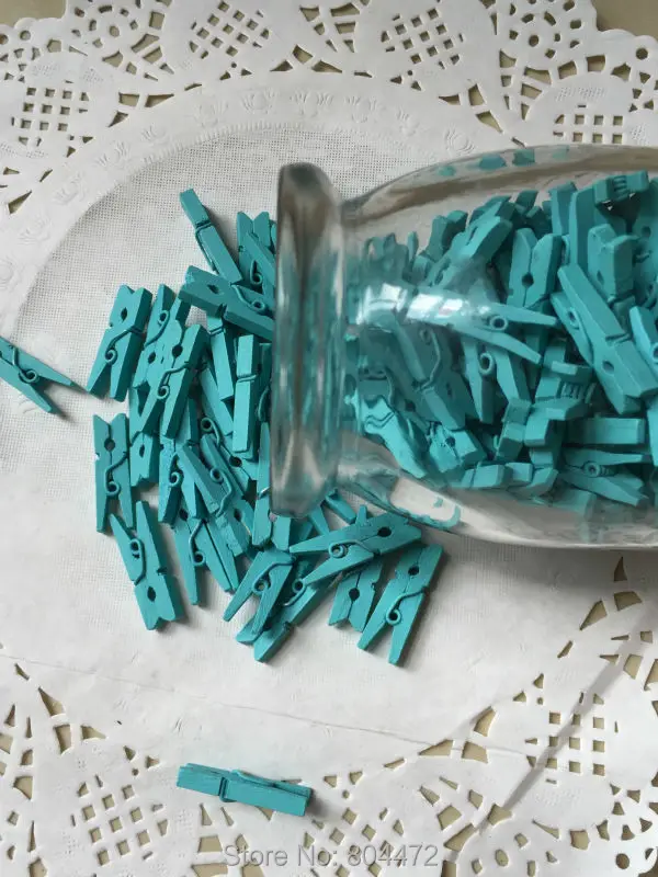 25 мм Мини натуральные деревянные для одежды фотобумага колышки прищепки