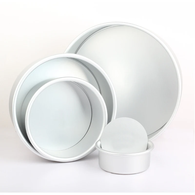 Aluminium Alloy Fondant Cake Round Shape Removable Bottom Molds Chiffon Tool for the Kitchen Baking Decorations 301-0276 | Дом и сад