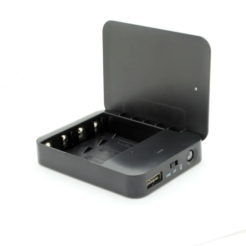 4 аккумулятора AA USB зарядное устройство для мобильного телефона Аварийная