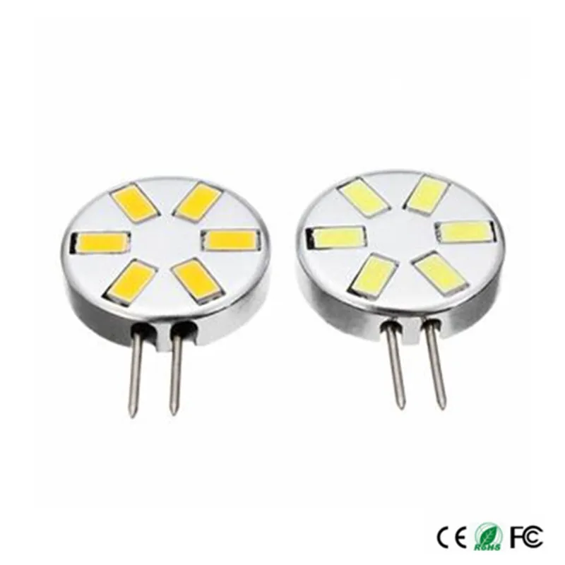 G4 6LED SMD5730 400LM теплый белый/холодный белый декоративный AC/DC12V светодиодные лампы