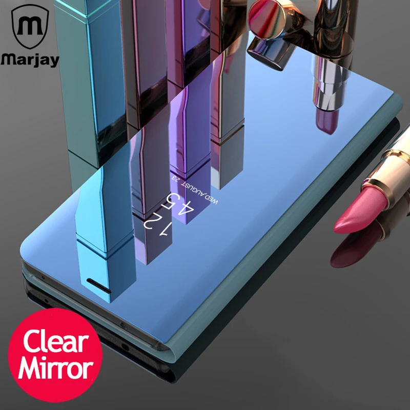 Зеркало Clear View Флип Чехол Для iPhone XS Max X XR 8 плюс 7 полное тело для мобильного