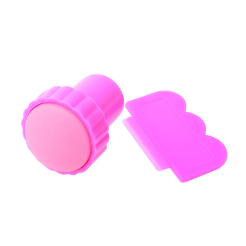 

2Pc/Lot Nail Art Image Stamp Stamping Plates Manicure Set for DIY +1 Stamper + 1 Scraper Nail Stamp Kit