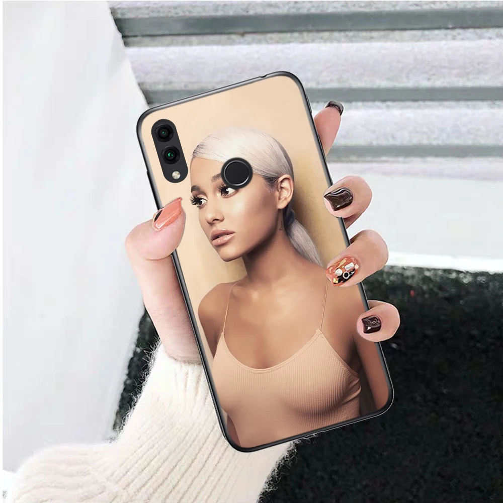 Чехол ariana grande силиконовый для Huawei honor 6A 7A Pro 7X 8 Lite 8A 8X 8C 9 Note 10 View 20 20S 9X|Бамперы| |