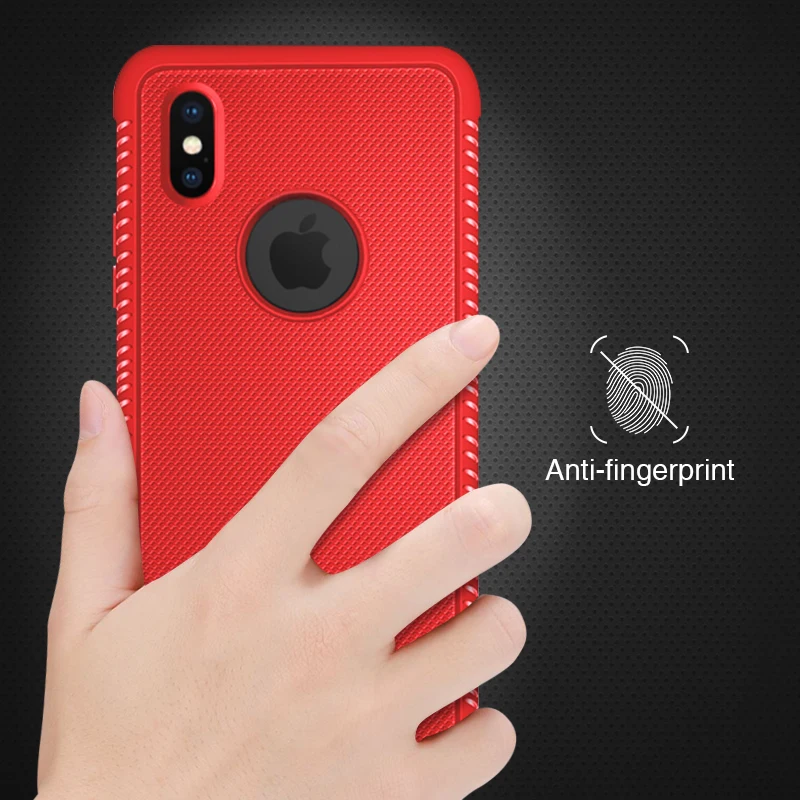Phone Case for iPhone 7 6 6s 8 Plus X Silicone TPU Matte Back Cover XS Max XR Non-slip Full Protective Capa |