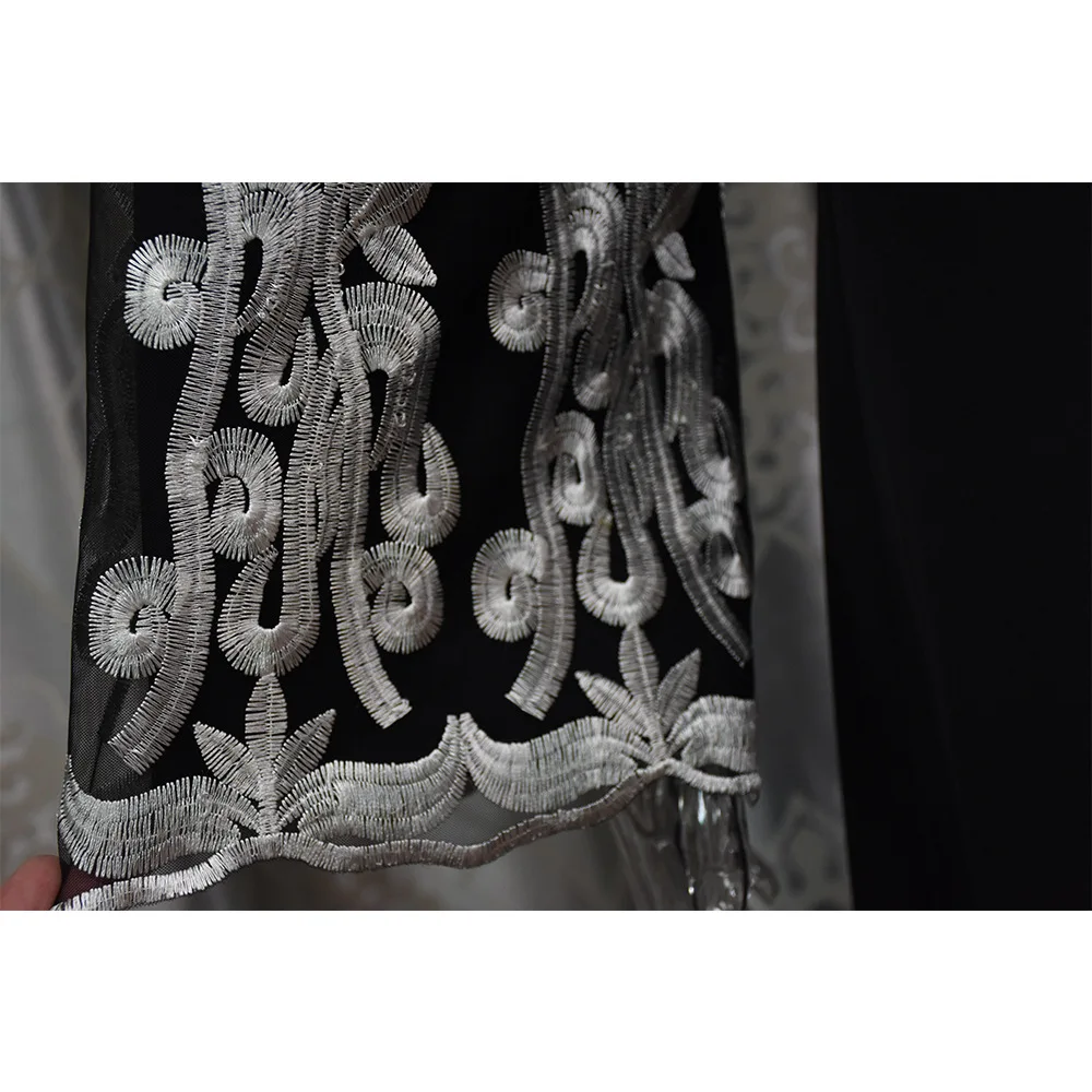 2018 абайя мусульманское платье Дубай Абая для женщин Исламская мода с длинным