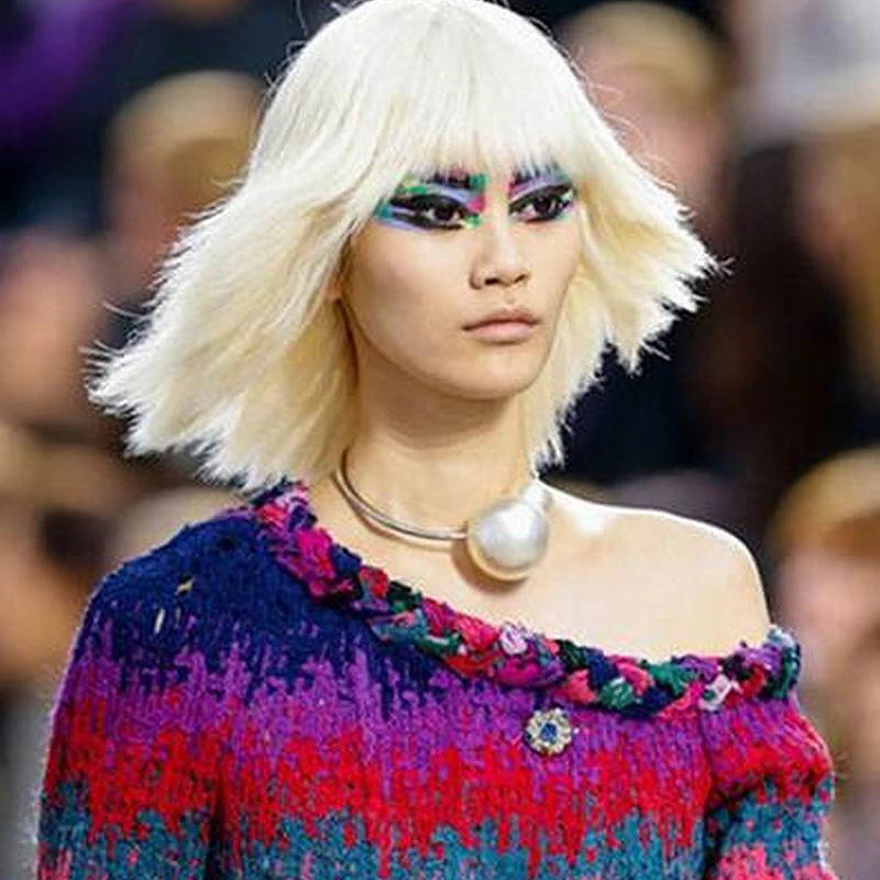 12 шт./лот вечерние ювелирные изделия Большой Имитация чокер из жемчуга ожерелье