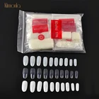 Накладные ногти, прозрачныенатуральныебелые, с закрытием, принадлежности для нейл-арта, 500 шт.