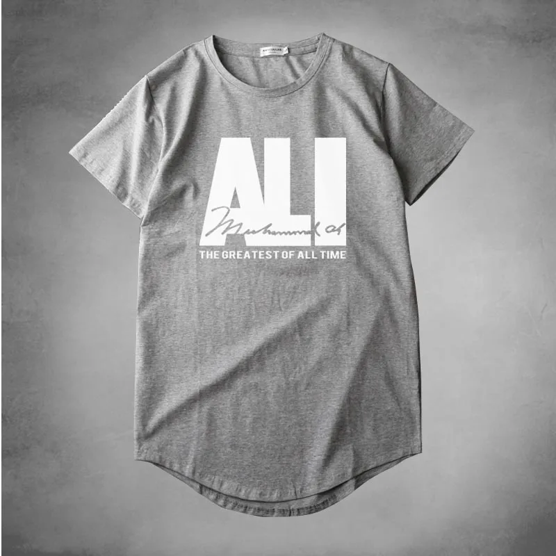 Мужские хлопковые футболки в стиле хип хоп с изогнутым краем официальная