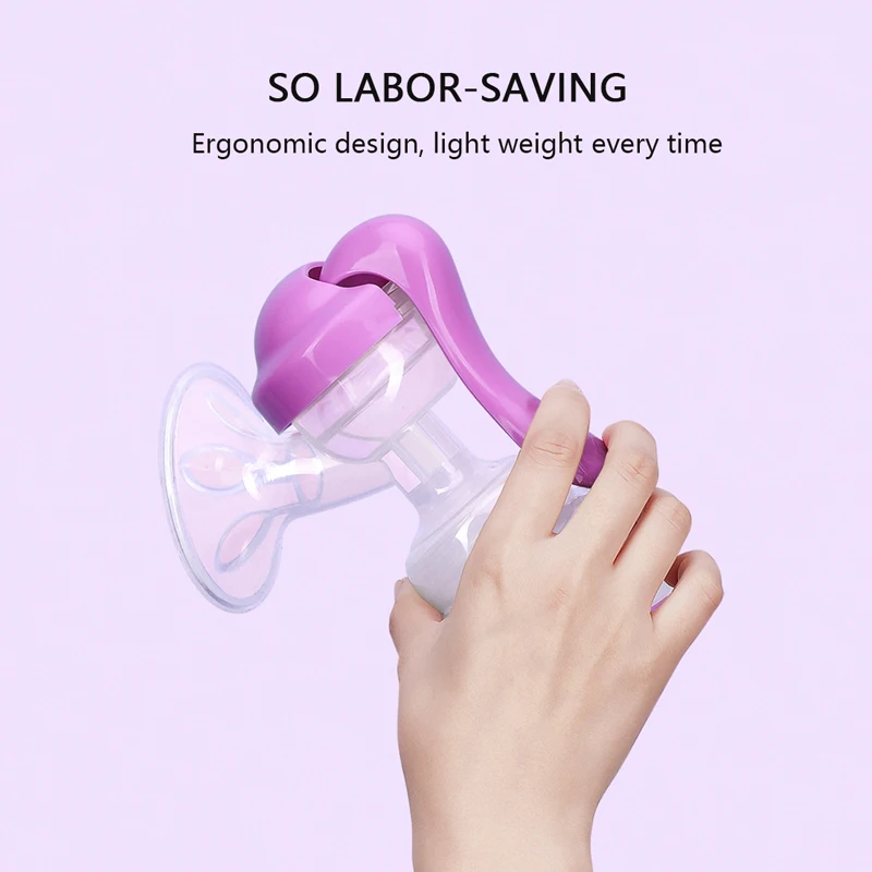 ZIMEITU детский ручной молокоотсос мощный ребенок всасывание сосков 150 мл бутылочки