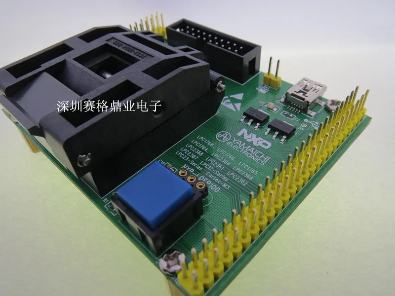 Оригинальное тестовое сиденье NXP IC LPC1764 LPC2364 LPC12366 программа горения переходник