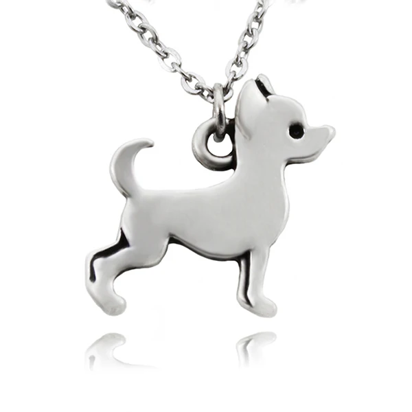 Left Necklace Fei Ye лапы из нержавеющей стали цепочка для собаки чихуахуа талисманы ожерелье s& кулоны воротник Boho животное Длинная цепочка ожерелье - Окраска металла: Left Necklace