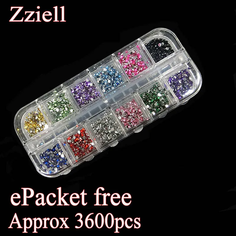 Приблизительно 3600 шт Разноцветные украшения для ногтей круглые цветные блестки