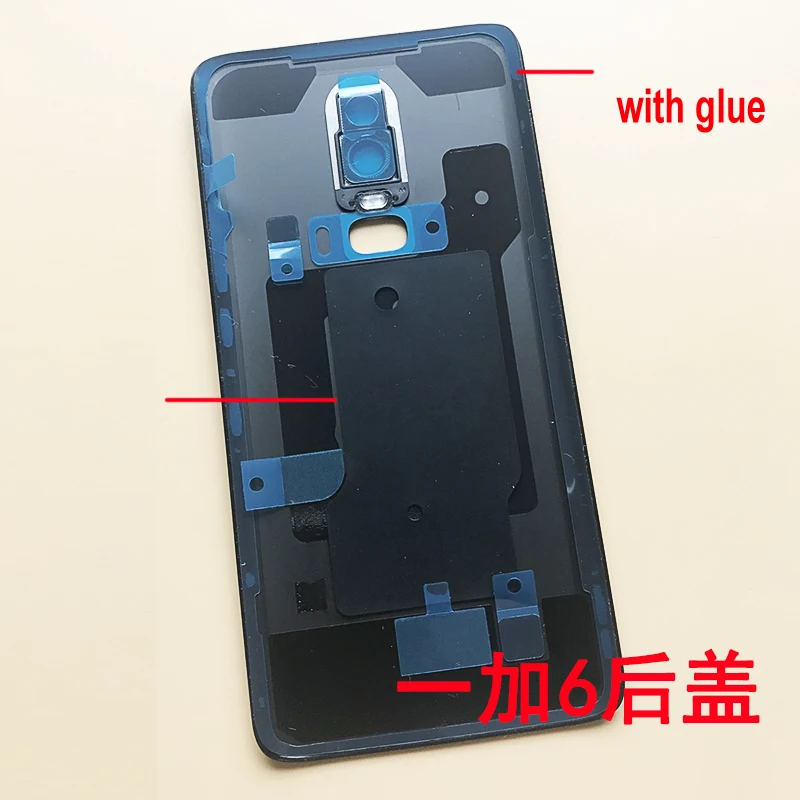 Лучшее качество задний корпус батареи Дверь чехол для OnePlus 6/One Plus 6 с телефон объектива камеры Запчасти
