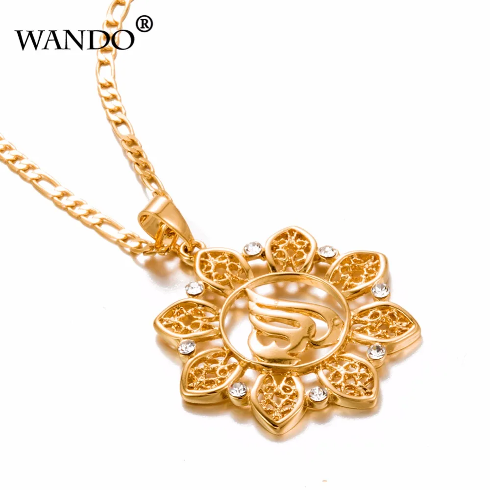 WANDOgold высокое качество jewelry ожерелье Аллаха исламский религиозный мусульманский