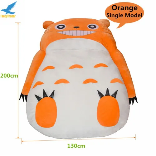 Fancytrader гигантский плюшевый с наполнителем кровать totoro с набивкой мультфильм диван татами спальный мешок 6 цветов 2 размера отличный подарок новинка