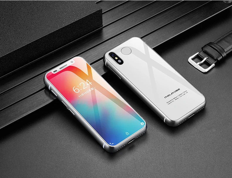 Melrose Мини-смартфон ультра тонкий 3,4 ''MTK6739V мобильный телефон с двумя sim-картами Android 8,1 отпечаток пальца ID 5MP 4G сотовые телефоны