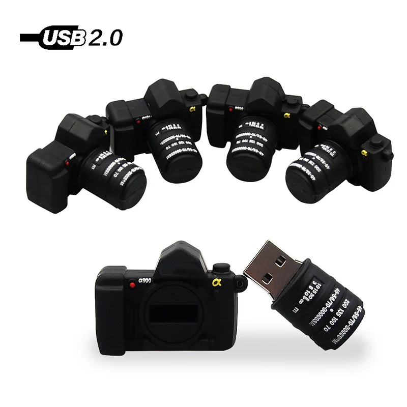 Модный u диск с мультяшной камерой 128 Мб 4 ГБ 8 16 32 64 ГБ|USB флэш-накопители| |