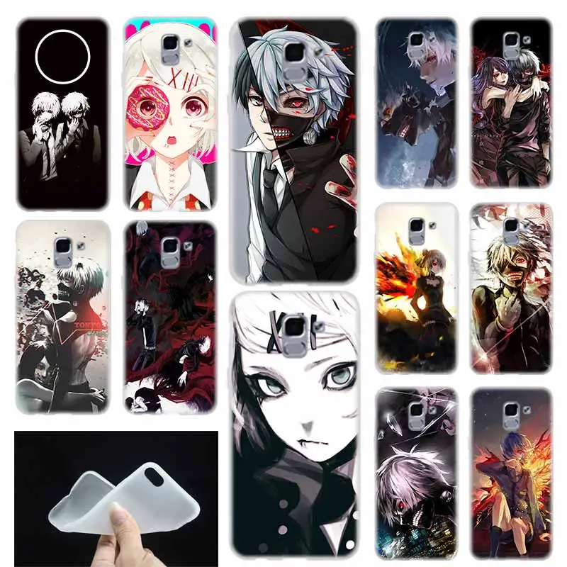 Чехол для телефона Samsung Galaxy J6 J8 J3 J5 J7 J4 Plus 2018 2016 2017 EU Prime Pro Ace Japanese anime Tokyo Ghoul